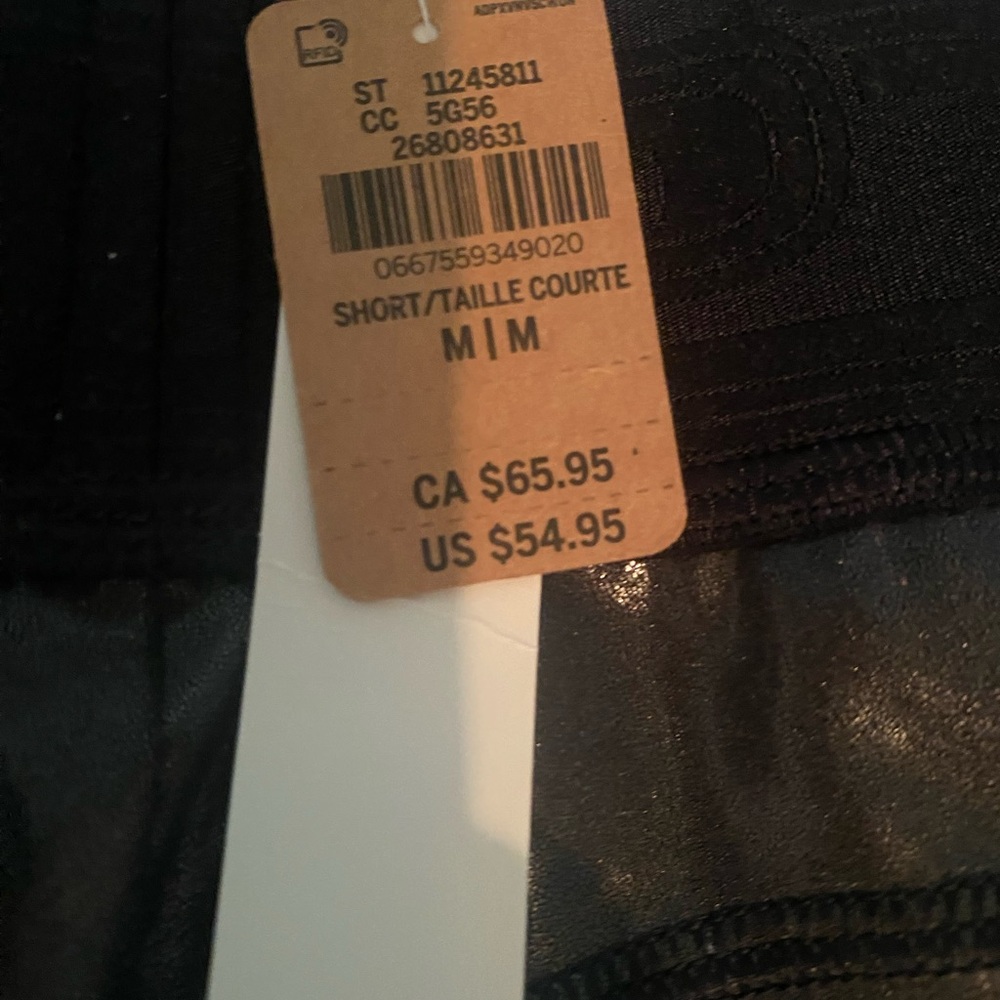 Brand New Pink by Victoria Secret Active Size M 165/72A Short Black - Picture 2 of 4